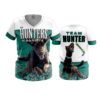 3951 WOMENS V NECK TEAM-HUNTER-2