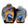 3542 UNISEX FLEECE HOODY BLUE-THUNDER-1