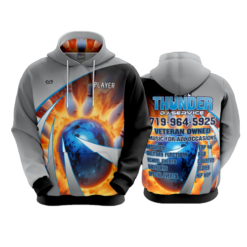 3542 UNISEX FLEECE HOODY BLUE-THUNDER-1