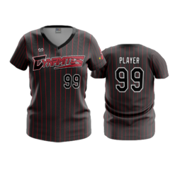 3689 WOMENS V NECK OHIO-DYNAMITES-PIN-1