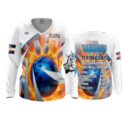 3542 WOMENS V NECK LONGSLEEVE BLUE-THUNDER-2