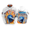 3542 UNISEX FLEECE HOODY BLUE-THUNDER-2