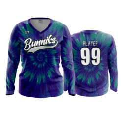 3958 WOMENS V NECK LONGSLEEVE BUNNIKS-1