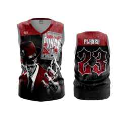 3197 WOMENS V NECK SLEEVELESS FUBAR-1