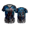3197 WOMENS V NECK FUBAR-AMERICA-1