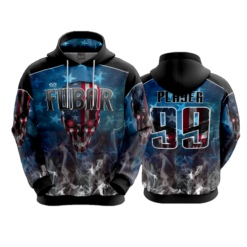 3197 UNISEX FLEECE HOODY FUBAR-AMERICA-1