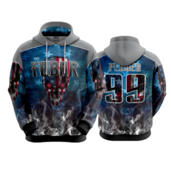 3197 UNISEX FLEECE HOODY FUBAR-AMERICA-2
