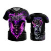 3826 WOMENS NO BUTTON SCOOP NECK JOKERZ-ALL-BLACK