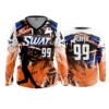 3966 WOMENS V NECK LONGSLEEVE SWAT-1
