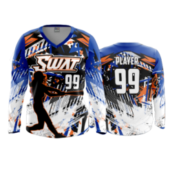 3966 WOMENS V NECK LONGSLEEVE SWAT-2