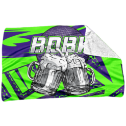 3962 SHERPA BLANKET SWIFTKICKERS-BDBK-SHERPA-FLO INK + $5