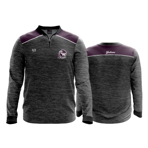 3955 WOMENS QUARTER ZIP RETRO VB SWING SHIRT
