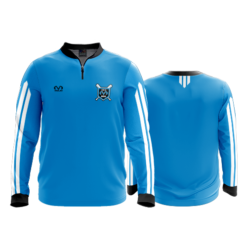 2527 UNISEX QUARTER ZIP RIBBED COLLAR LONGSLEEVE