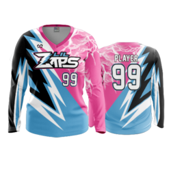 3969 WOMENS V NECK LONGSLEEVE LIL-ZAPS-1