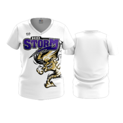 3968 WOMENS SPIRIT CREW NECK HD-STORM