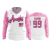 3137 WOMENS V NECK LONGSLEEVE ARMOLOY-RIBBON