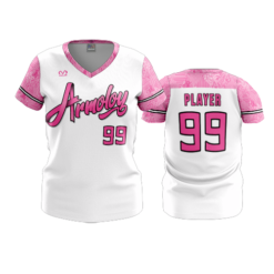 3137 WOMENS V NECK ARMOLOY-RIBBON