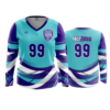 3590 WOMENS V NECK LONGSLEEVE HOT-RODS-VOLLEYBALL