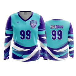 3590 WOMENS V NECK LONGSLEEVE HOT-RODS-VOLLEYBALL