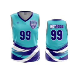 3590 WOMENS V NECK SLEEVELESS HOT-RODS-VOLLEYBALL