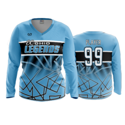 3976 WOMENS V NECK LONGSLEEVE EC-LEGENDS-16U-3