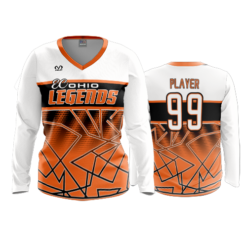 3976 WOMENS V NECK LONGSLEEVE EC-OHIO-LEGENDS-12U-1