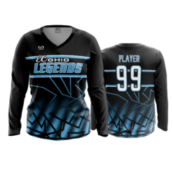 3976 WOMENS V NECK LONGSLEEVE EC-OHIO-LEGENDS-16U-2