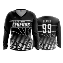 3976 WOMENS V NECK LONGSLEEVE EC-OHIO-LEGENDS-8U-2