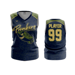 3978 WOMENS V NECK SLEEVELESS BOMBERS-FP
