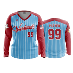 3983 WOMENS V NECK LONGSLEEVE WARHAWKS-1