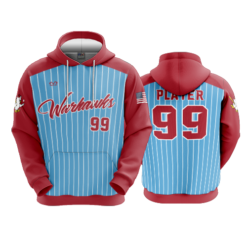 3983 UNISEX FLEECE HOODY WARHAWKS-1