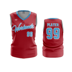 3983 WOMENS V NECK SLEEVELESS WARHAWKS-2
