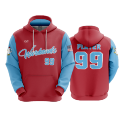 3983 UNISEX FLEECE HOODY WARHAWKS-2