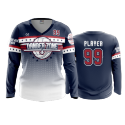 3981 WOMENS V NECK LONGSLEEVE DANGER-ZONE-1