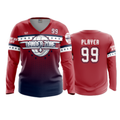3981 WOMENS V NECK LONGSLEEVE DANGER-ZONE-2