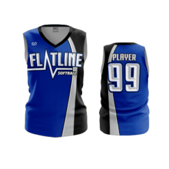 3984 WOMENS V NECK SLEEVELESS FLATLINE-1