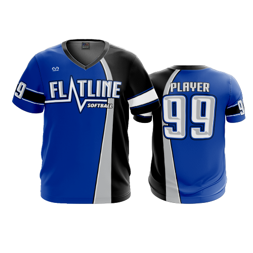 3984 MENS SPORT V NECK FLATLINE-1