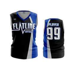 3984 WOMENS V NECK SLEEVELESS FLATLINE-2