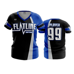 3984 WOMENS V NECK FLATLINE-2