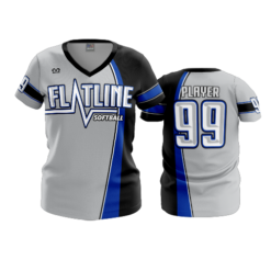 3984 WOMENS V NECK FLATLINE-3