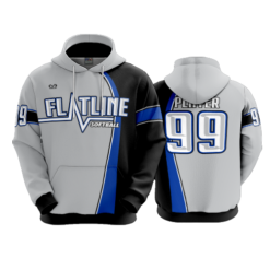 3984 UNISEX FLEECE HOODY FLATLINE-3