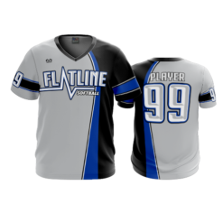 3984 MENS SPORT V NECK FLATLINE-3