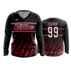 2880 WOMENS V NECK LONGSLEEVE EC-OHIO-LEGENDS-2