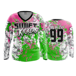 3974 WOMENS V NECK LONGSLEEVE SWIFTKICKERS-2