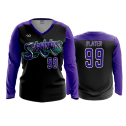 3979 WOMENS V NECK LONGSLEEVE SIDEWINDERS-2