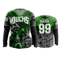 2217 WOMENS V NECK LONGSLEEVE DUCKS-3
