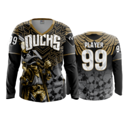 2217 WOMENS V NECK LONGSLEEVE DUCKS-4