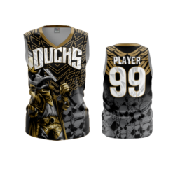 2217 WOMENS V NECK SLEEVELESS DUCKS-4