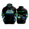 3977 UNISEX FLEECE HOODY HRSD-2