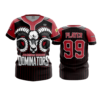 3986 WOMENS NO BUTTON SCOOP NECK DODGE-DOMINATORS-1